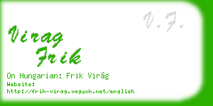 virag frik business card
